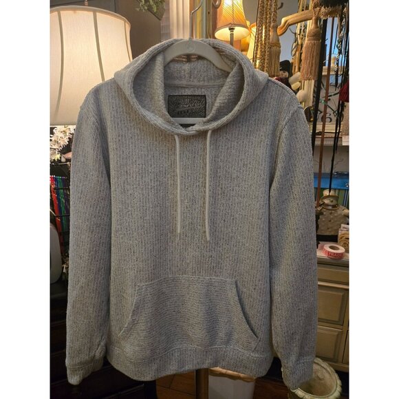 WT # 1032 women's Large trademark brooklyn polyester gray hoodie - Picture 1 of 4